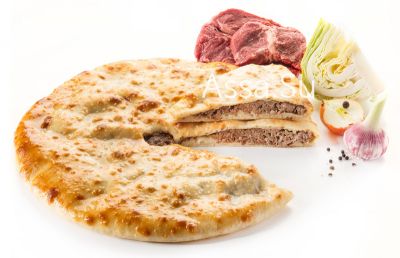 Пирог с мясом (говядина халял) и грибами «Козо-фыдджин»