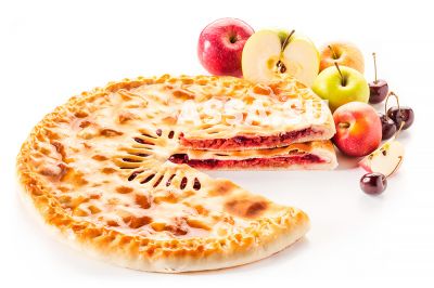 Осетинский пирог<wbr />  с яблоком и вишней