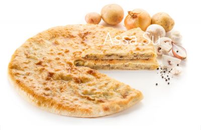 Осетинский пирог с картошкой и грибами «Картоф-козоджин» (постный)