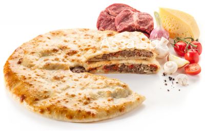 Пирог с говядиной (халял), сыром, грибами, болгарским перцем «Алдарон» («Княжеский»)